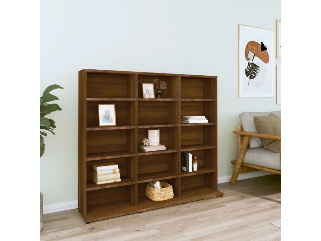 Armadio in legno ingegnerizzato marrone, 102 x 23 x 89,5 cm