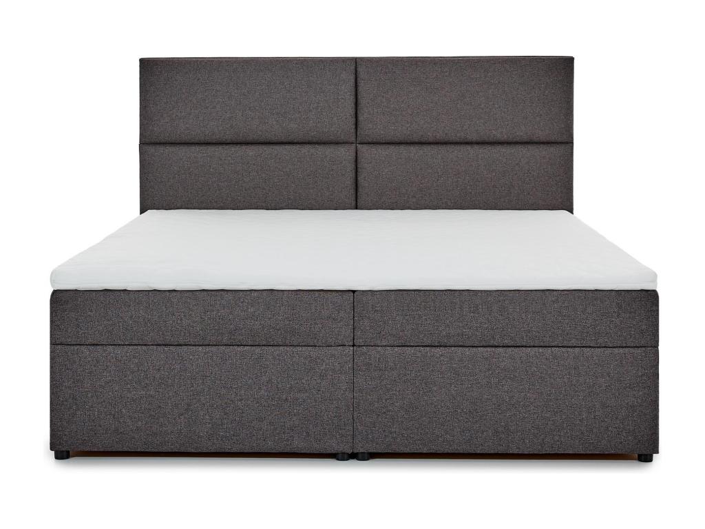 Letto in tessuto giallo, 180 x 200 cm