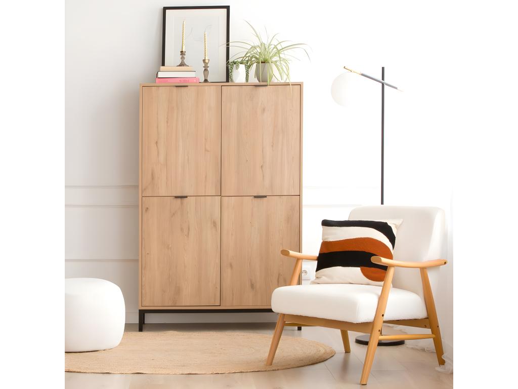 Poltrona bianca, 75 x 81 cm