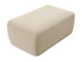 Pouf in velluto beige - dlz1766568633706