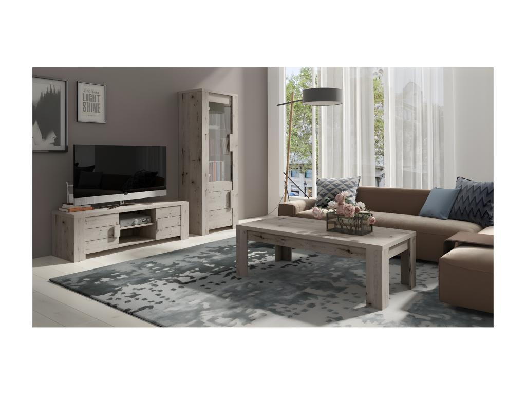 Mobili per la casa in legno di quercia marrone, 72 x 195 x 47 cm