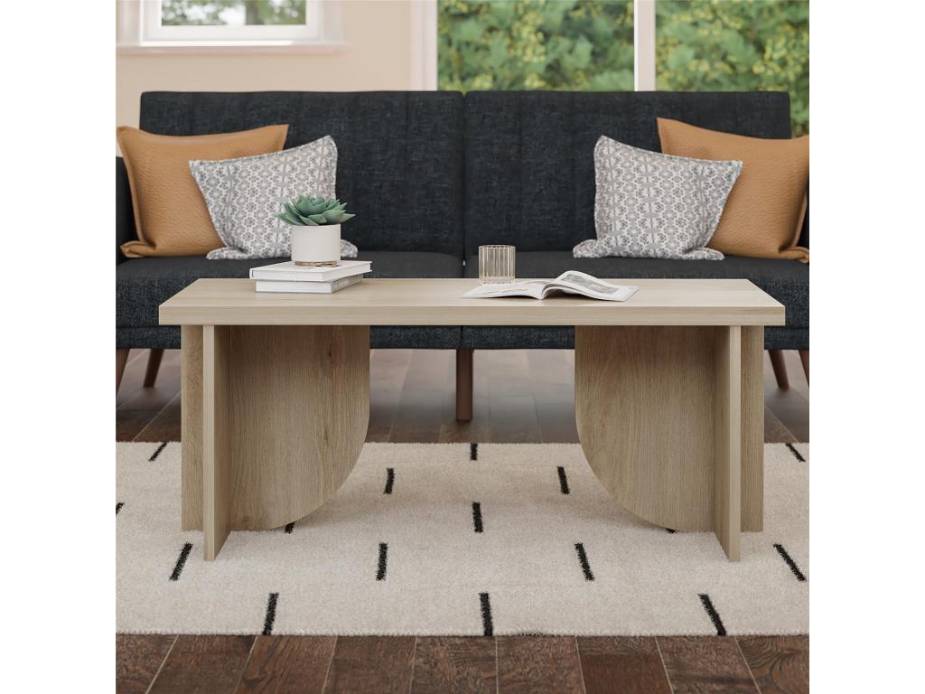 Tavolino da caffè in legno di quercia marrone