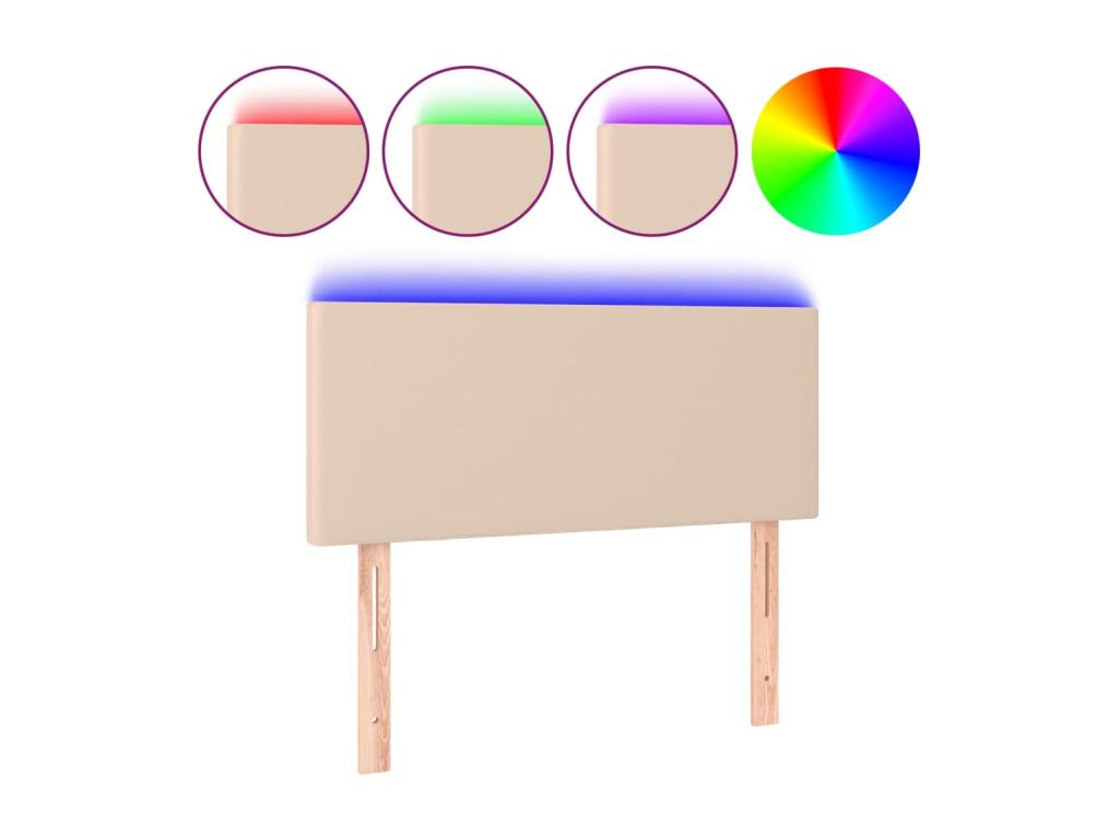 Letto in similpelle marrone, 100 x 5 x 78 cm