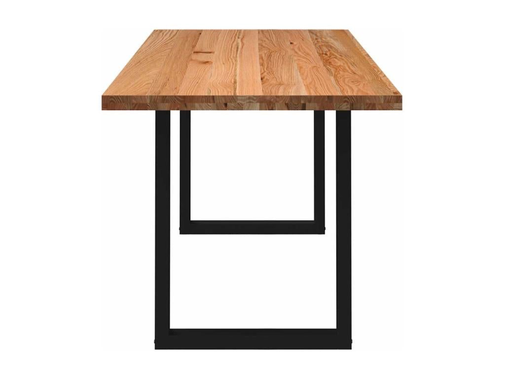 Tavolo da pranzo in legno di quercia marrone