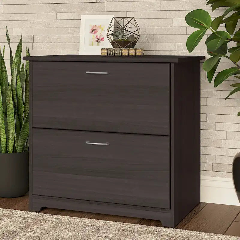 Mobiletto portadocumenti laterale a 2 cassetti Cabot di Bush Furniture