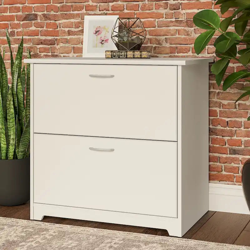 Mobiletto portadocumenti laterale a 2 cassetti Cabot di Bush Furniture