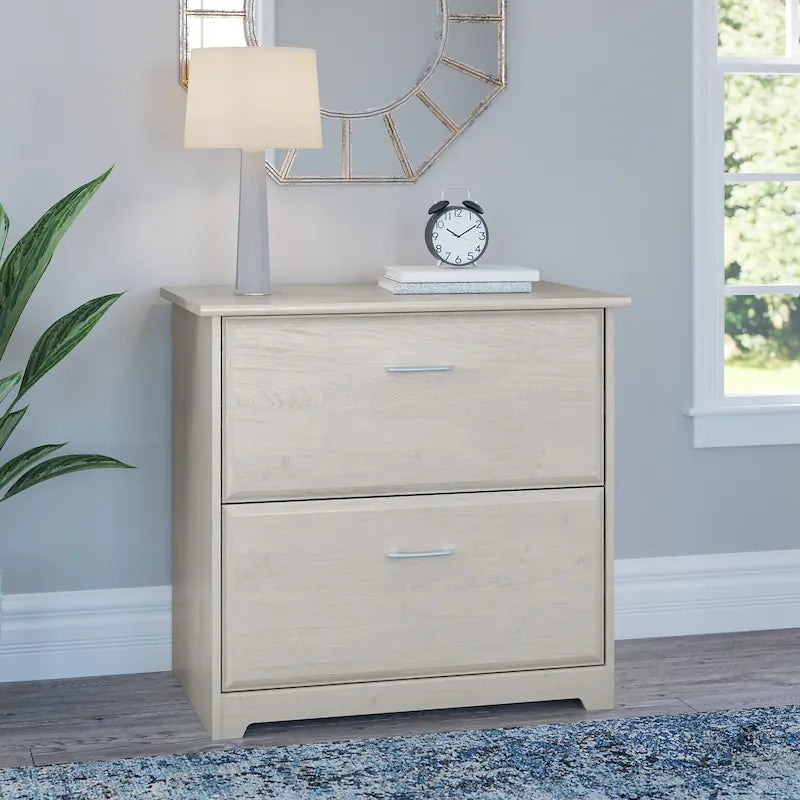 Mobiletto portadocumenti laterale a 2 cassetti Cabot di Bush Furniture