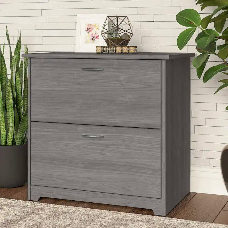 Mobiletto portadocumenti laterale a 2 cassetti Cabot di Bush Furniture