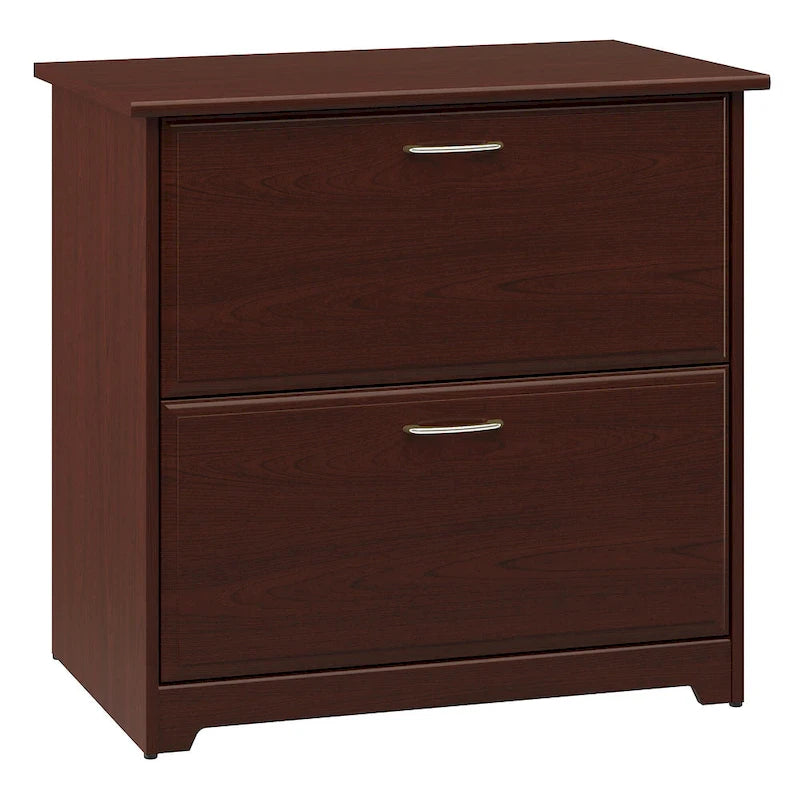 Mobiletto portadocumenti laterale a 2 cassetti Cabot di Bush Furniture