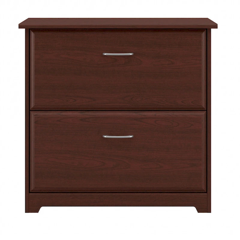Mobiletto portadocumenti laterale a 2 cassetti Cabot di Bush Furniture