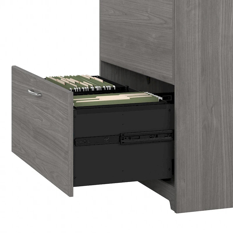 Mobiletto portadocumenti laterale a 2 cassetti Cabot di Bush Furniture