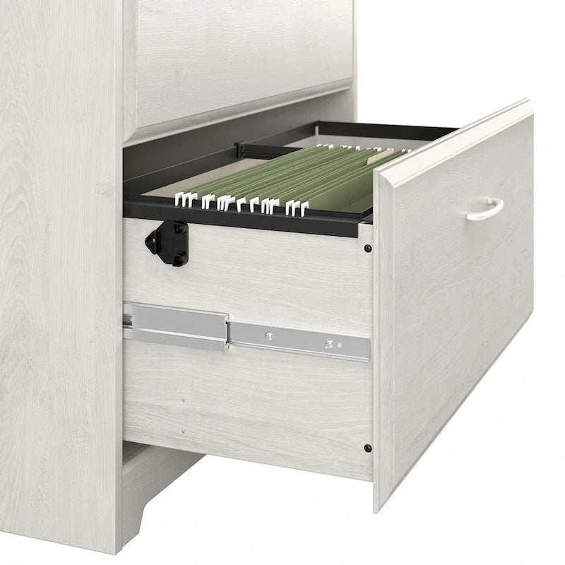 Mobiletto portadocumenti laterale a 2 cassetti Cabot di Bush Furniture