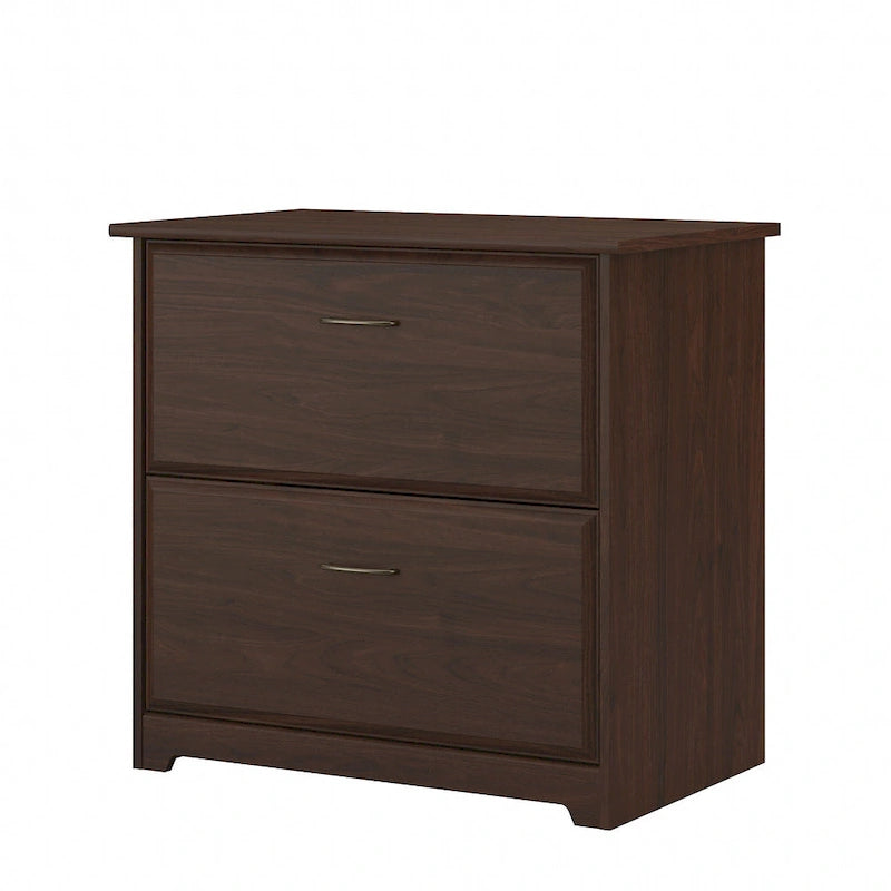 Mobiletto portadocumenti laterale a 2 cassetti Cabot di Bush Furniture