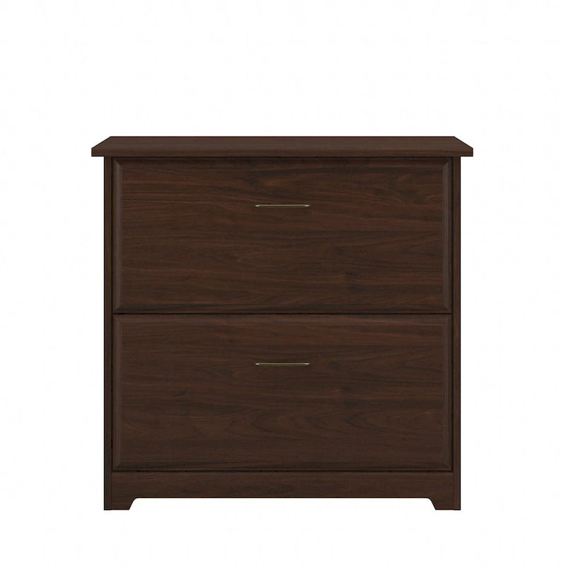 Mobiletto portadocumenti laterale a 2 cassetti Cabot di Bush Furniture