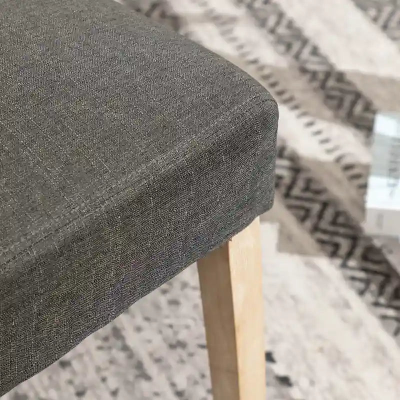 Set da pranzo da 5 pezzi, set di mobili da cucina in legno, tavolo rotondo con base a piedistallo Cross-Buck e 4 sedie trapuntate