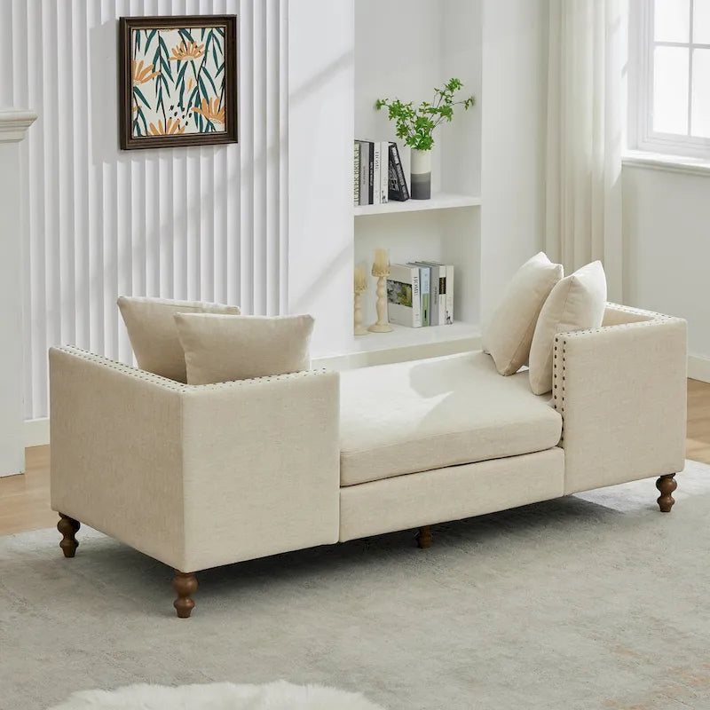 Comoda chaise longue imbottita con varie caratteristiche per il relax