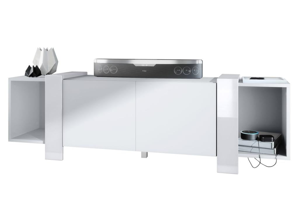 Mobile TV bianco, 149 x 45,5 x 34 cm