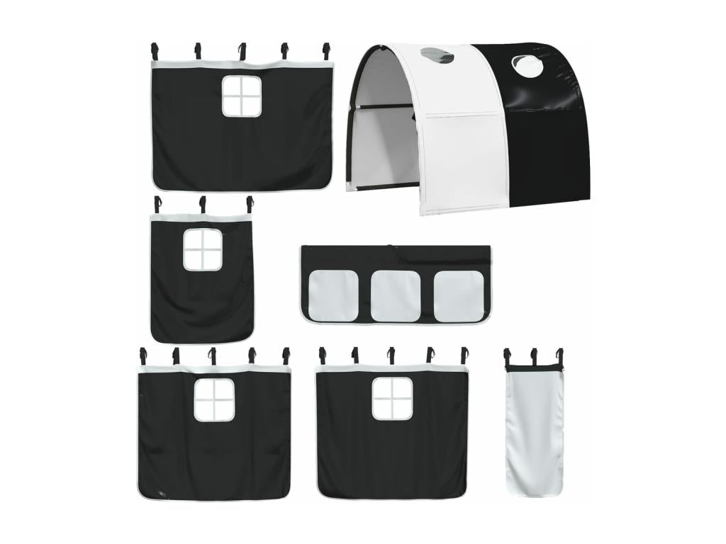 Letto in legno di pino nero, 80 x 200 cm