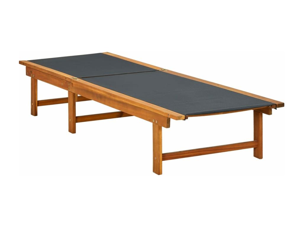 Chaise longue nera, 40 x 40 x 40 cm