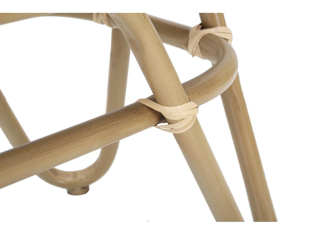 Panca in tessuto marrone, 100 x 40 x 50 cm