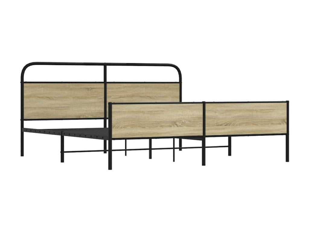 Materasso in legno di quercia marrone, 193 x 203 cm