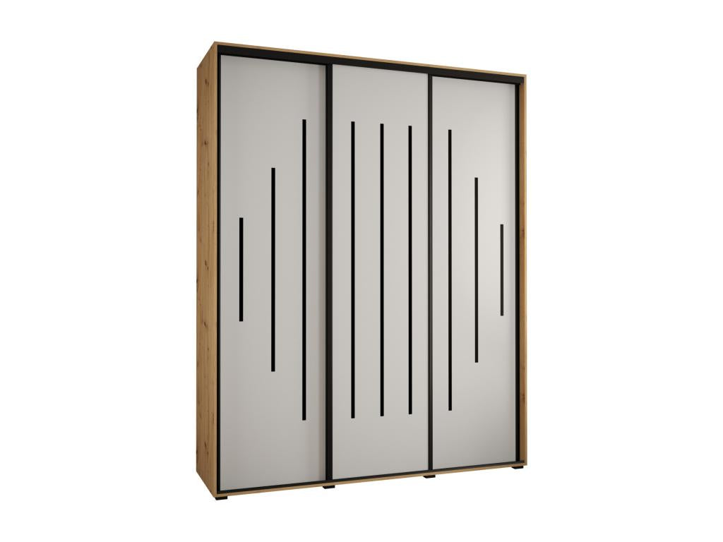 Armadio nero, 200 x 45 x 235,2 cm