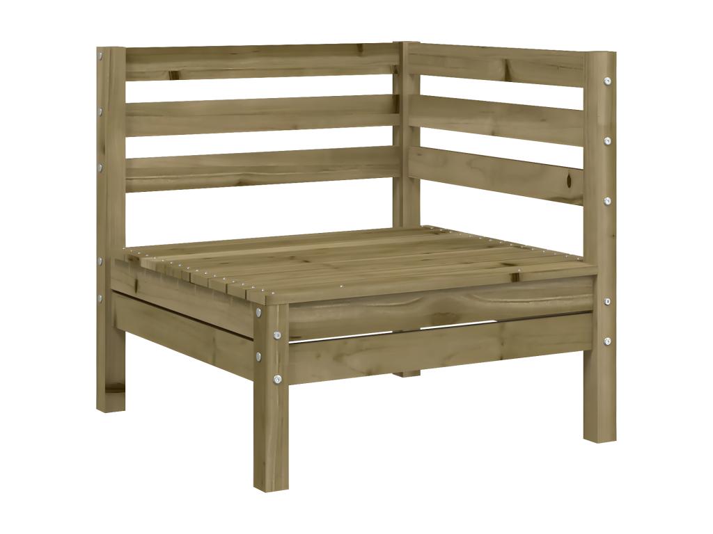 Divano in legno di pino marrone