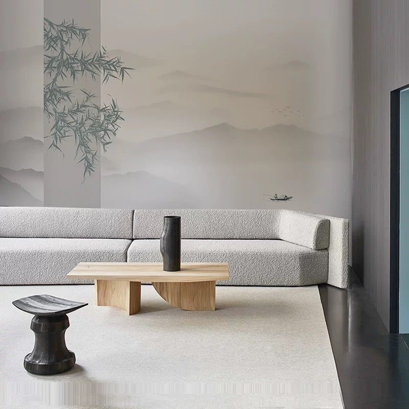 Tavolino da caffè in legno di quercia marrone