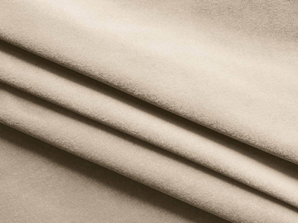 Pouf in velluto beige - dlz1766568633706