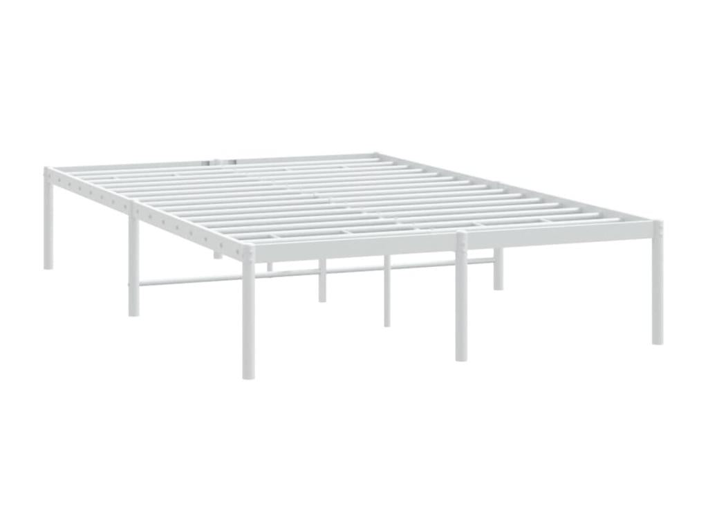 Struttura letto in metallo bianco, 120 x 190 cm