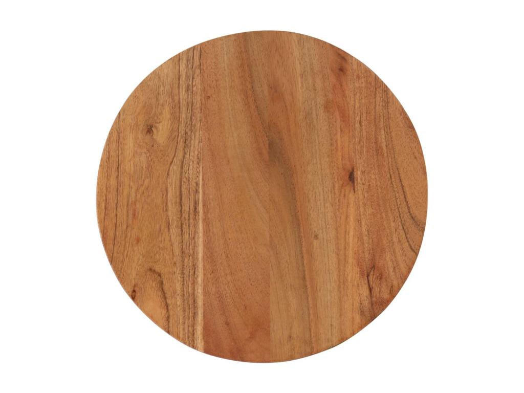 Tavolino da caffè in legno massello marrone, 35 x 35 x 30 cm