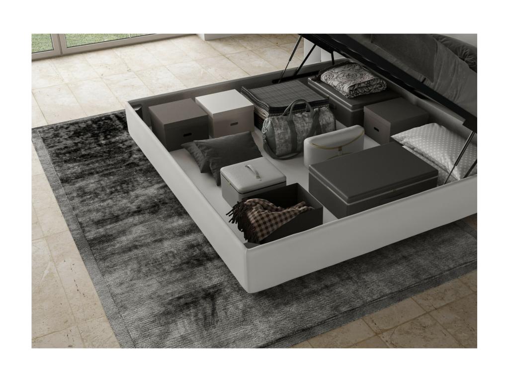 Materasso in pelle bianca, 180 x 200 cm