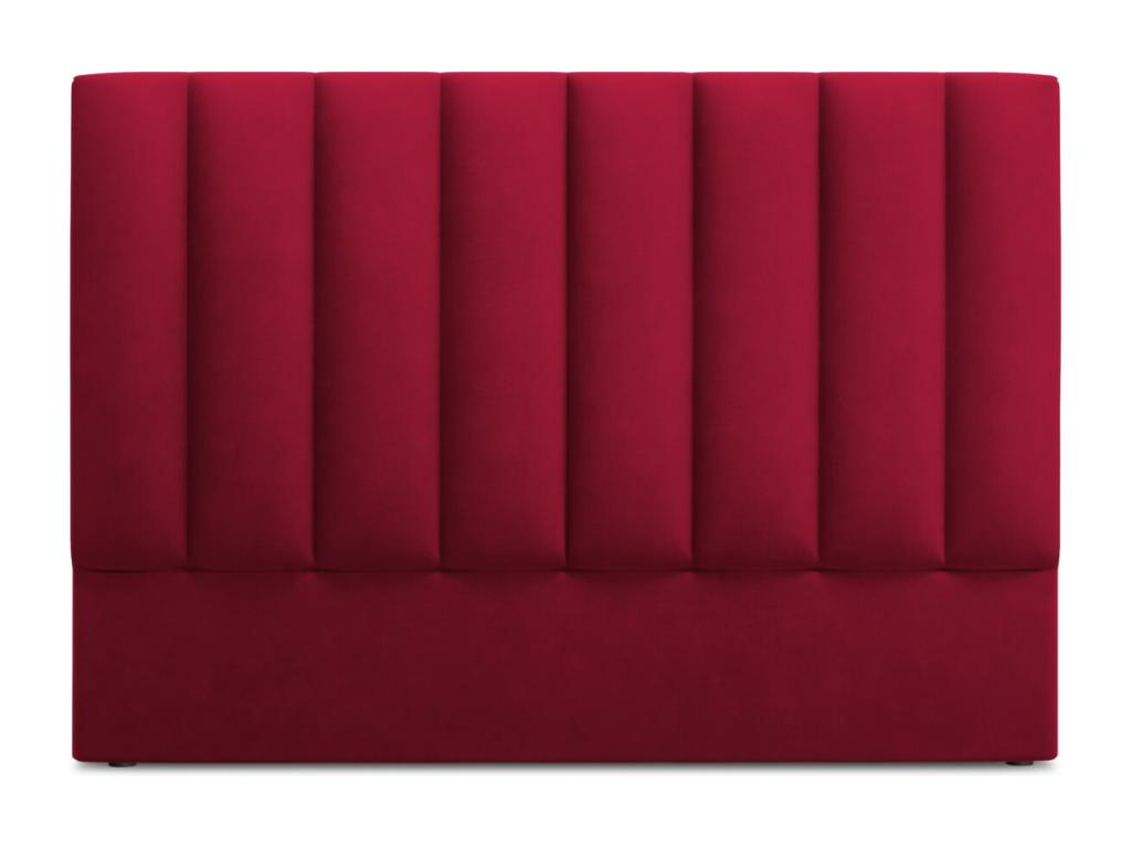 Letto in velluto rosso, 160 x 8 x 120 cm