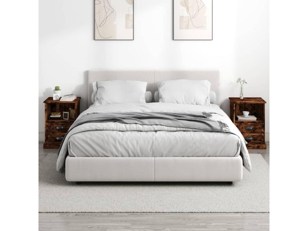 Mobili per la casa in legno di quercia naturale, 43 x 36 x 60 cm