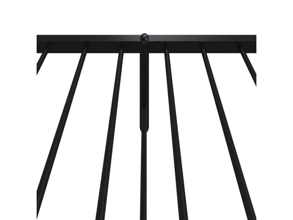 Struttura letto in metallo nero, 100 x 200 cm