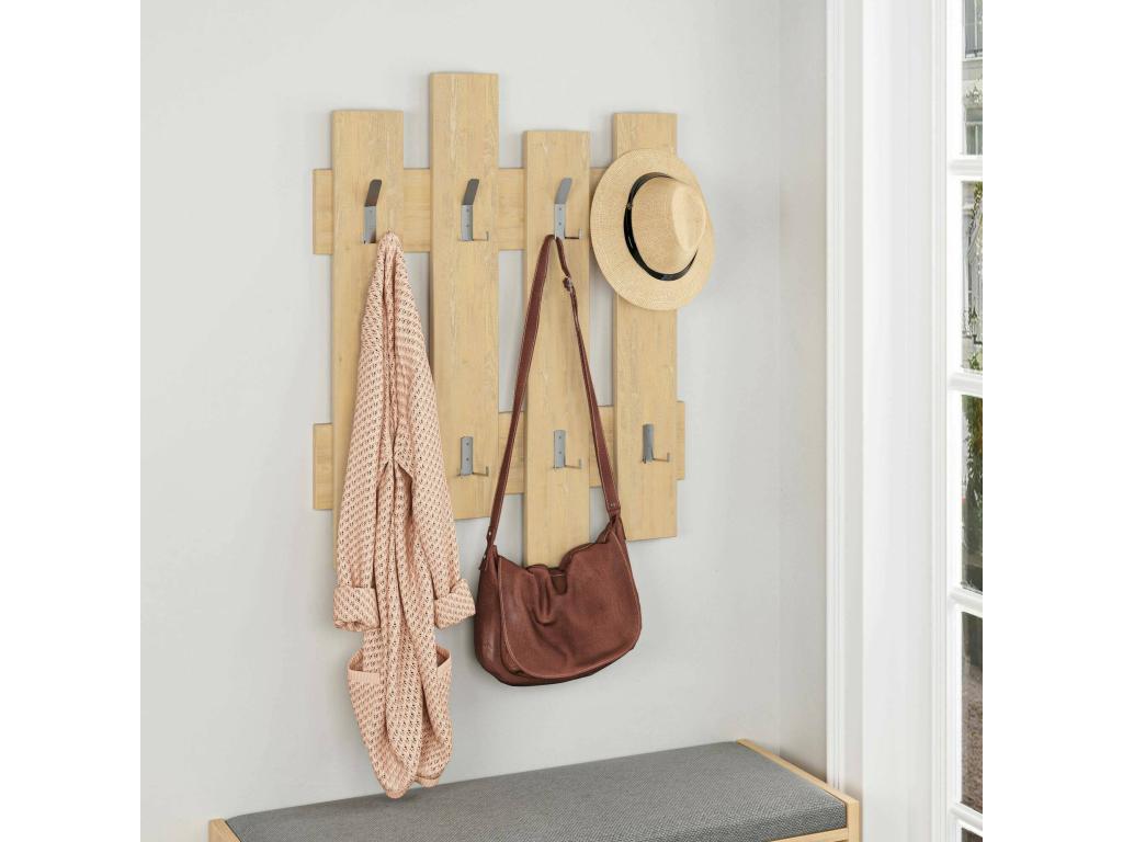 Materasso in legno di quercia beige, 64 x 4 cm