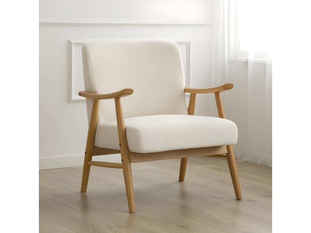 Poltrona bianca, 75 x 81 cm