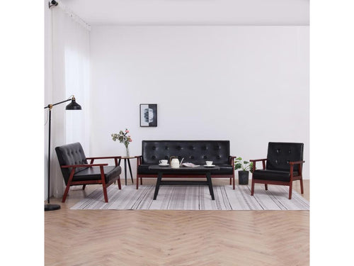 Mobili per la casa in similpelle nera