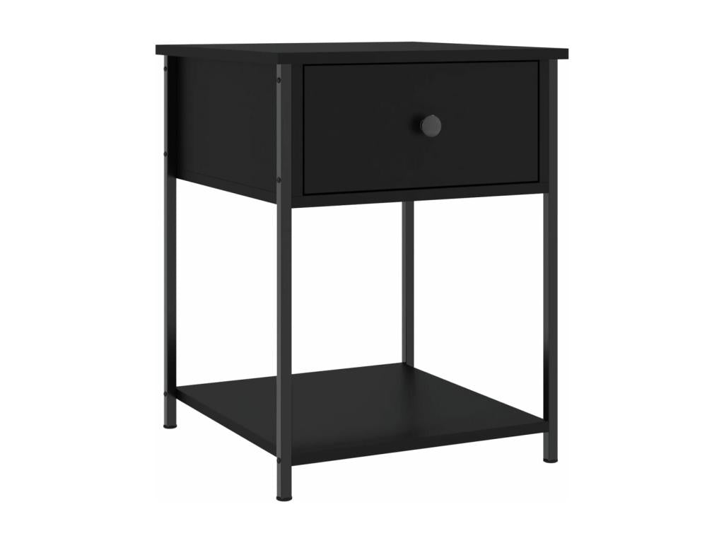 Mobili per la casa in legno ingegnerizzato nero, 44 ​​x 45 x 58 cm
