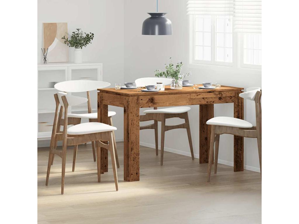 Tavolo da pranzo in legno ingegnerizzato marrone, 120 x 60 x 76 cm