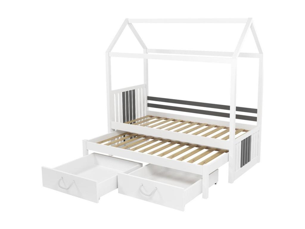 Letto bianco, 90 x 190 cm - dlz1766568021945