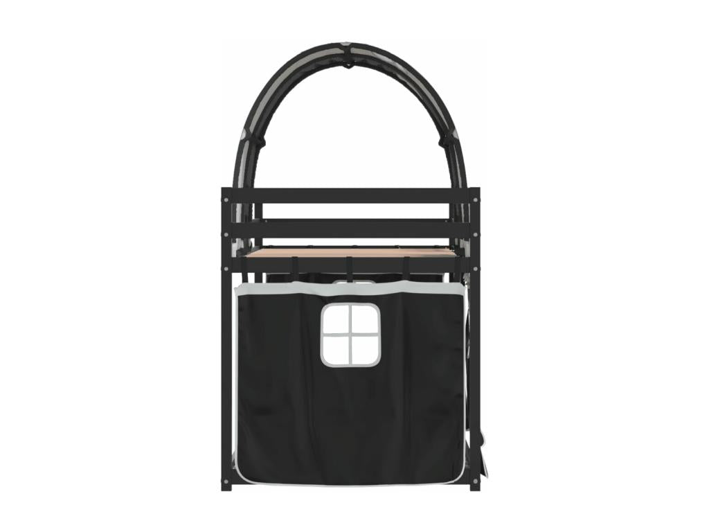 Letto in legno di pino nero, 90 x 190 cm