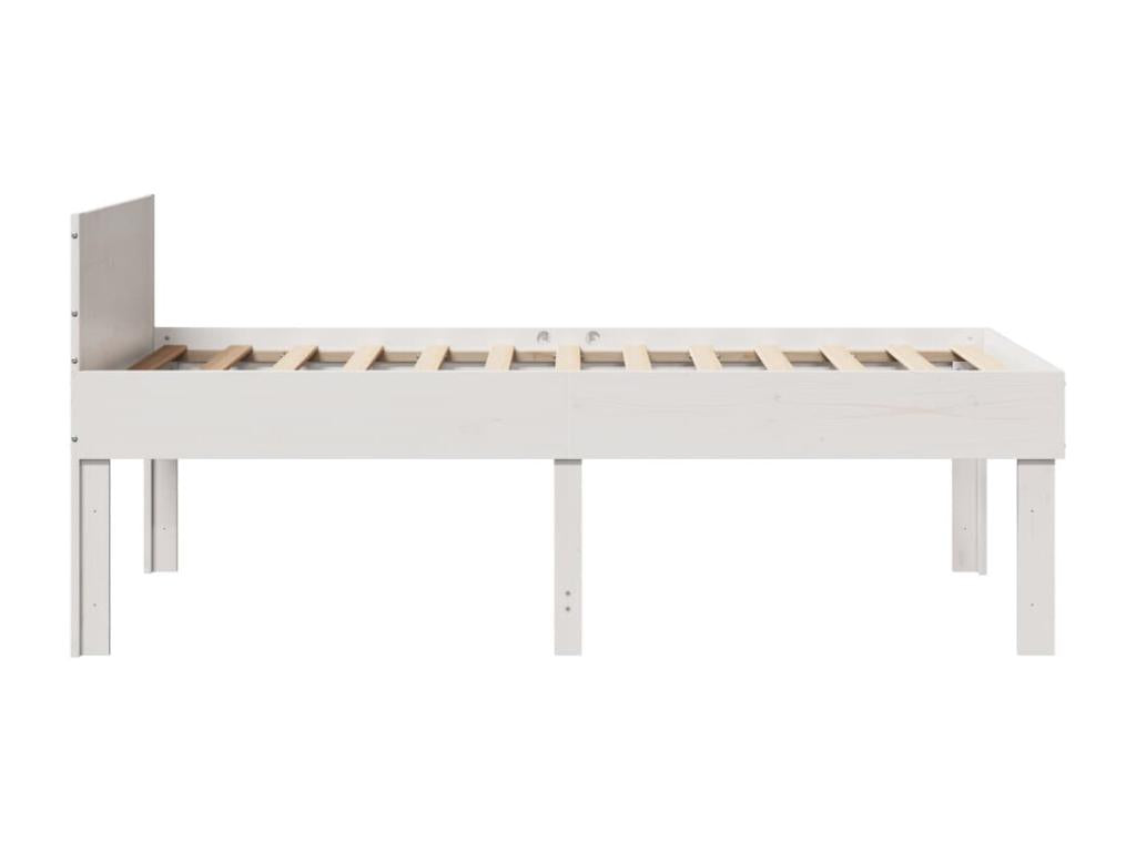 Materasso in legno massello bianco, 80 x 200 cm