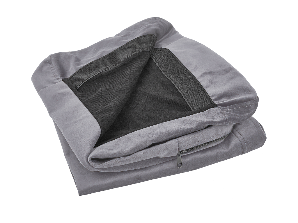 Divano in velluto grigio