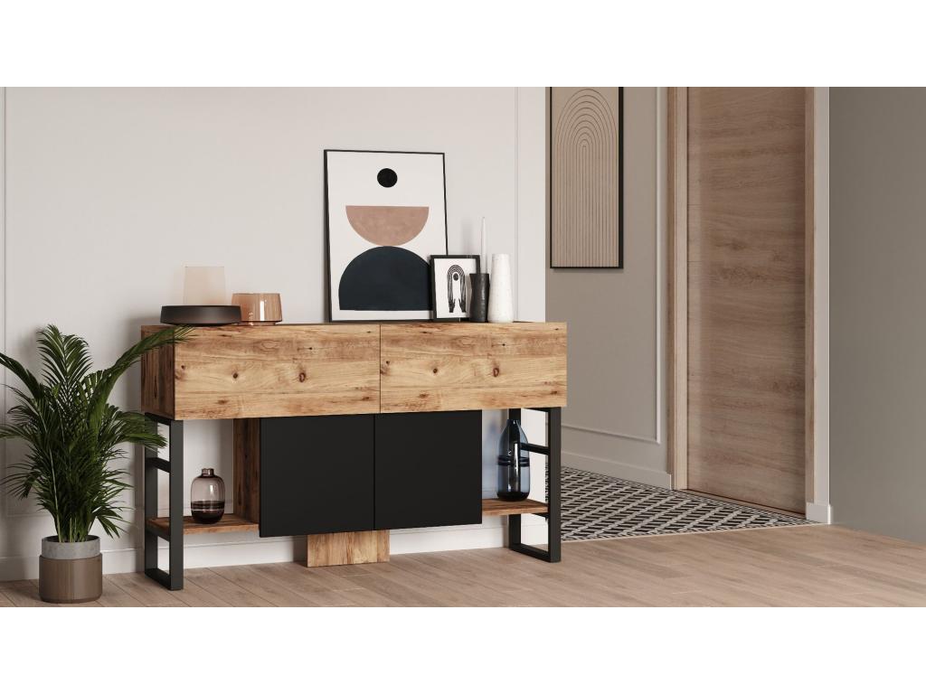 Credenza in metallo nero