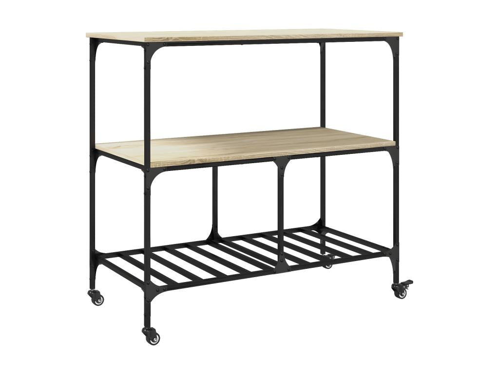 Mobili per la casa in legno ingegnerizzato naturale, 100 x 50 x 95 cm