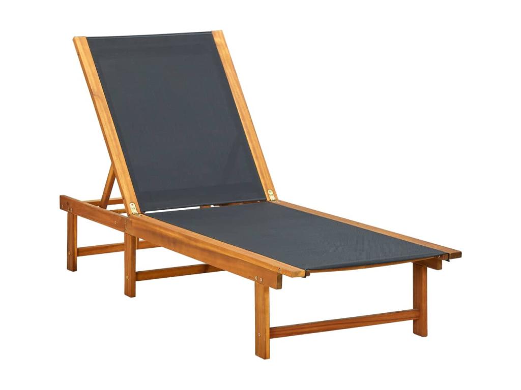 Chaise longue nera, 40 x 40 x 40 cm