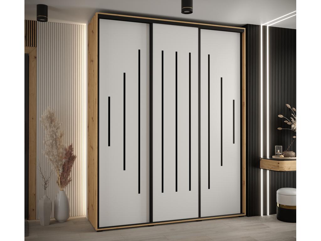 Armadio nero, 200 x 45 x 235,2 cm