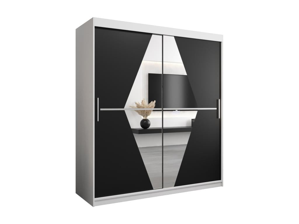 Armadio nero, 180 x 62 x 200 cm