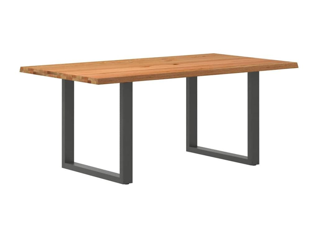 Tavolo da pranzo in legno di quercia marrone - dlz1766568002669